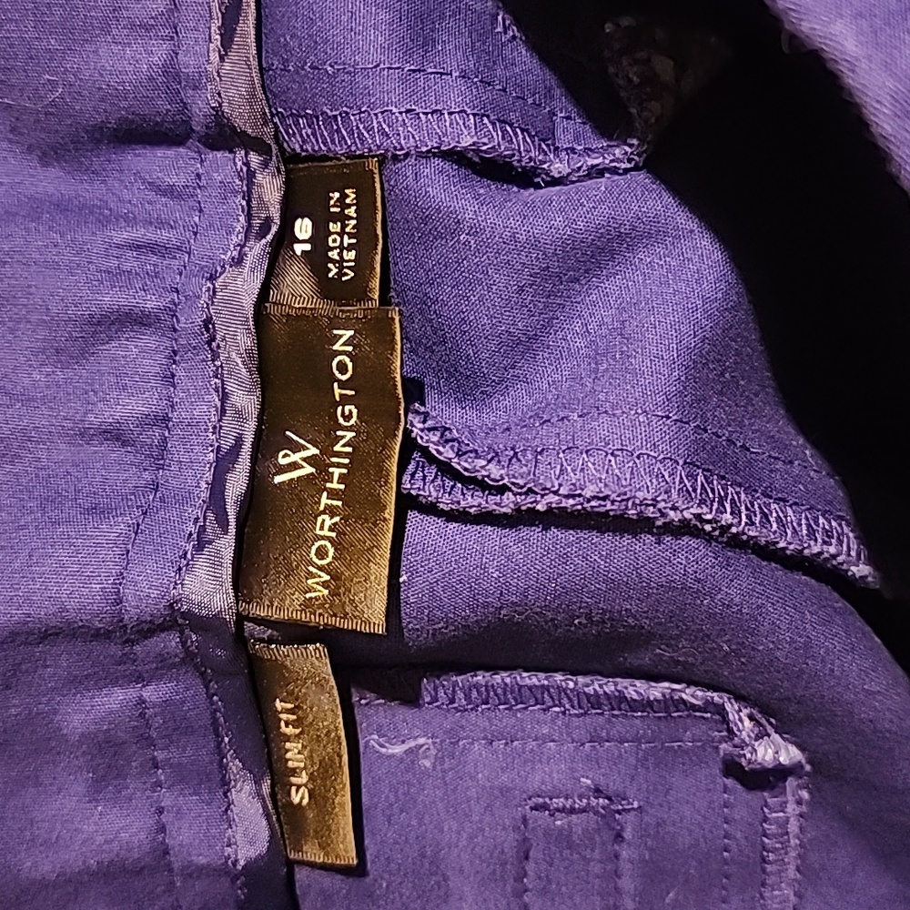 Worthington, Slim fit dress pants, Size 16 - Picture 4 of 5